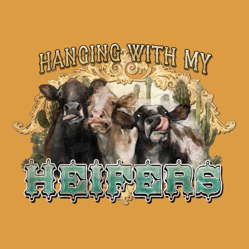Hanging With My Heifers Urban Heavy Tee by NancyCooperArtShop | Teevron