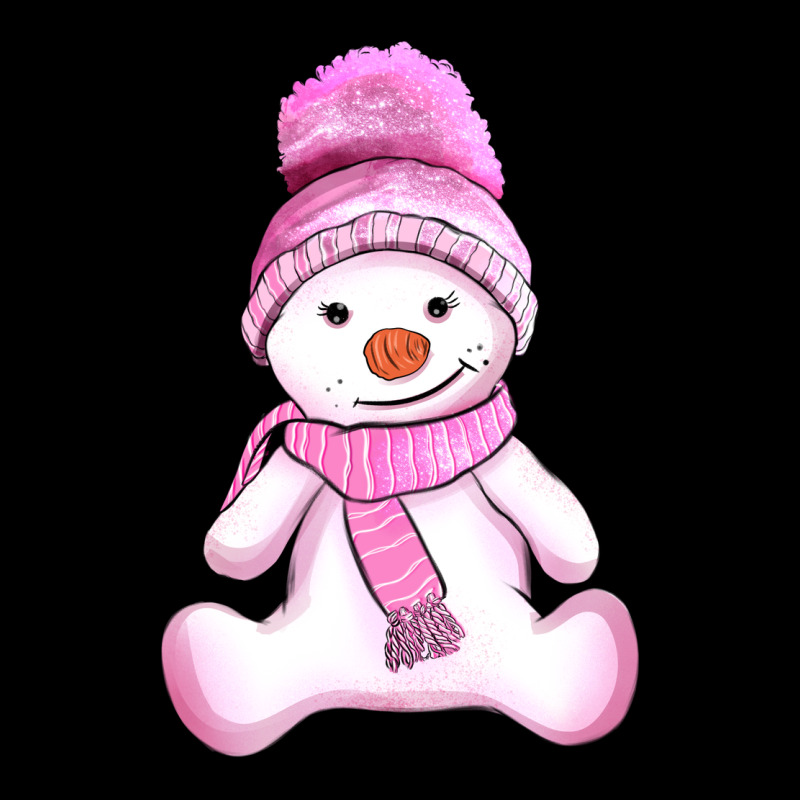 Winter Pink Snowman And Hat Heavy Core Tee by AdoDesignShop | Teevron