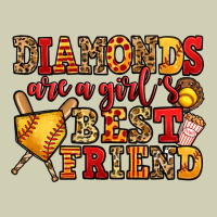 Diamonds Are A Girl's Best Friend Softball Heavy Core Tee | Teevron