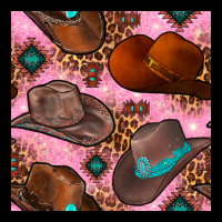 Western Cowboy Hat Seamless Pattern Urban Hoodie | Teevron