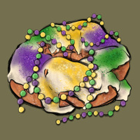 Mardi Gras King Cake Vintage Hoodie | Teevron