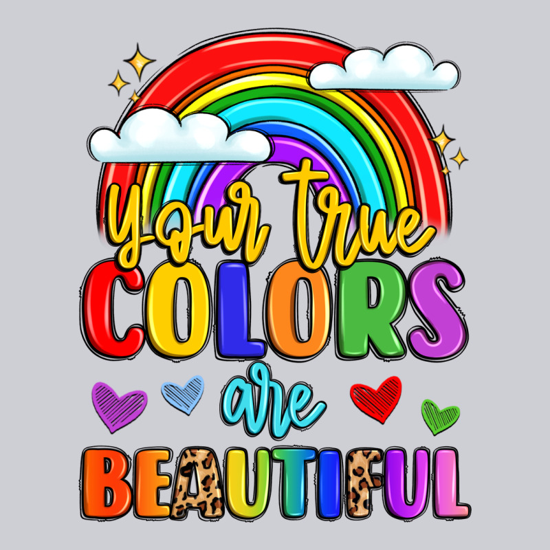 Name Vibrant Positivity Rainbow Art Heavyweight Sweatshirt by LillyAllenDesigns | Teevron