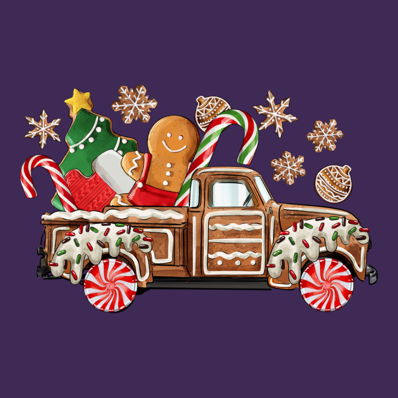 Christmas Gingerbread Truck Premium Hoodie by CowGirlArtShop | Teevron