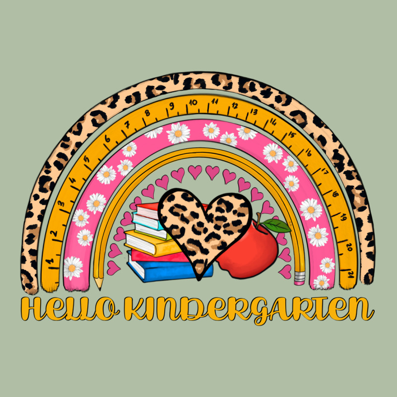 Back To School Rainbow Hello Kindergarten Urban Heavy Tee by AdoDesignShop | Teevron