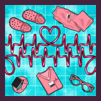 Nurse Heart Beat Seamless Pattern Premium Tee | Teevron