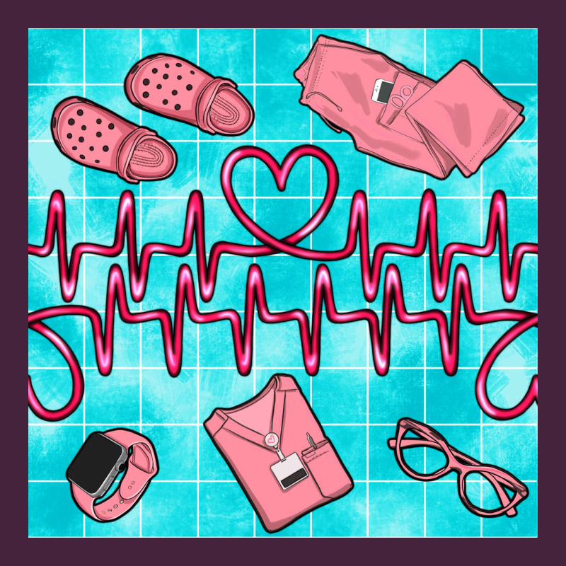 Nurse Heart Beat Seamless Pattern Premium Tee by BundleAndBundleShop | Teevron