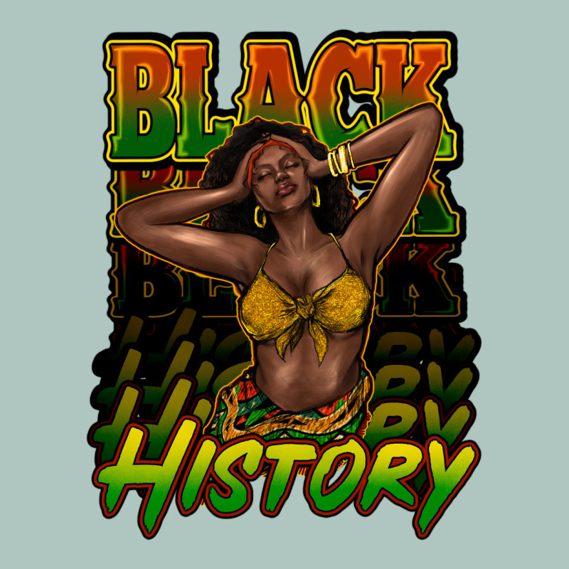 Black History Afro Woman Premium Sweatshirt by HowdyJamesFarm | Teevron