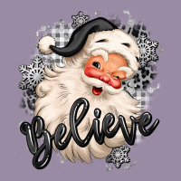 Believe Buffalo Plaid White Christmas Santa Claus Classic Tee | Teevron