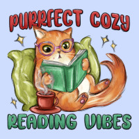 Purrfect Cozy Reading Vibes Urban Heavy Tee | Teevron