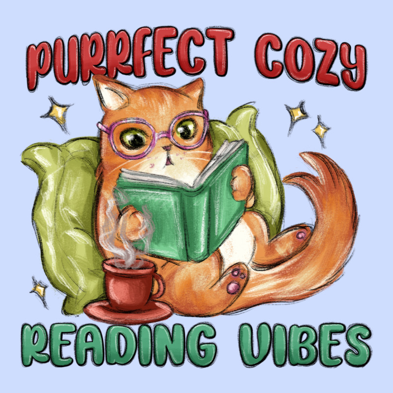 Purrfect Cozy Reading Vibes Urban Heavy Tee by MaliasSmallBusiness | Teevron