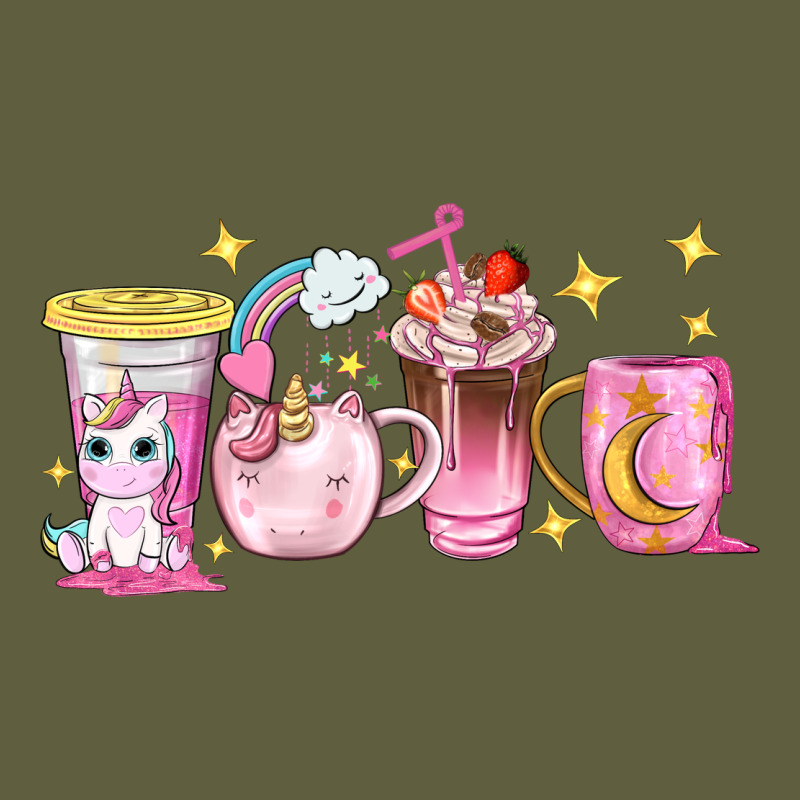 Unicorn Coffee Cups Vintage Tee by NancyCooperArtShop | Teevron