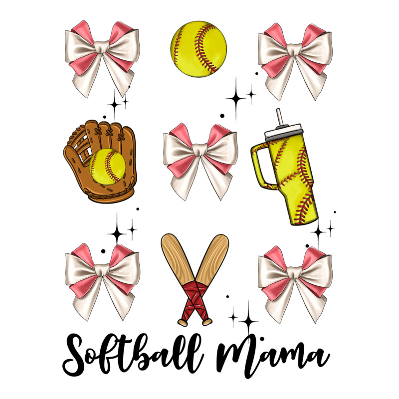 Softball Coquette Bow Premium Tee by JahusDesignShop | Teevron