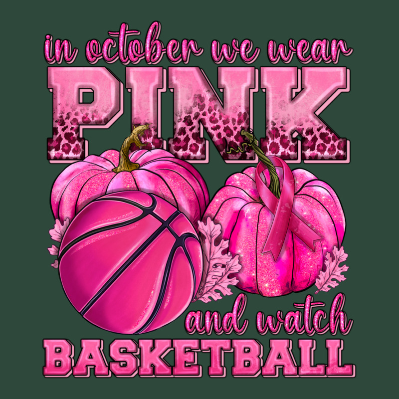 In October We Wear Pink And Watch Basketball Zipper Hoodie by texasbilliewilder | Teevron