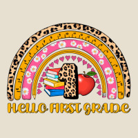 Back To School Rainbow Hello First Grade Urban Heavy Tee | Teevron