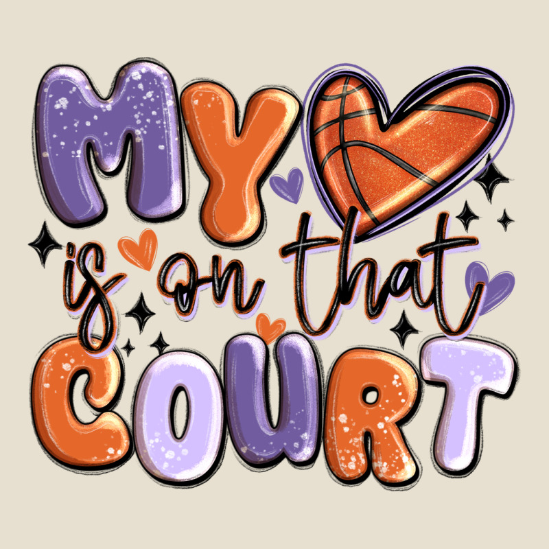 My Heart Is On That Court Urban Heavy Tee by MaliasSmallBusiness | Teevron