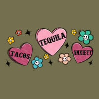Tacos Tequila Anxiety Vintage Hoodie | Teevron