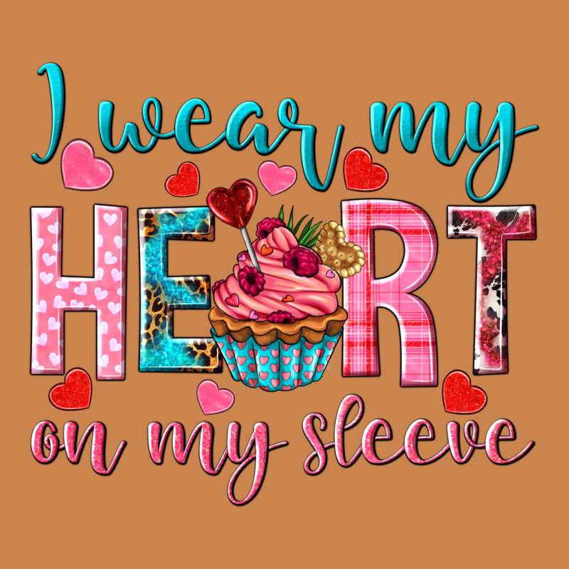 I Wear My Heart On My Sleeve Valentine's Day Heavyweight Hoodie by HowdyJamesFarm | Teevron