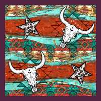 Western Aztec Bull Skull Stars Seamless Pattern Urban Hoodie | Teevron