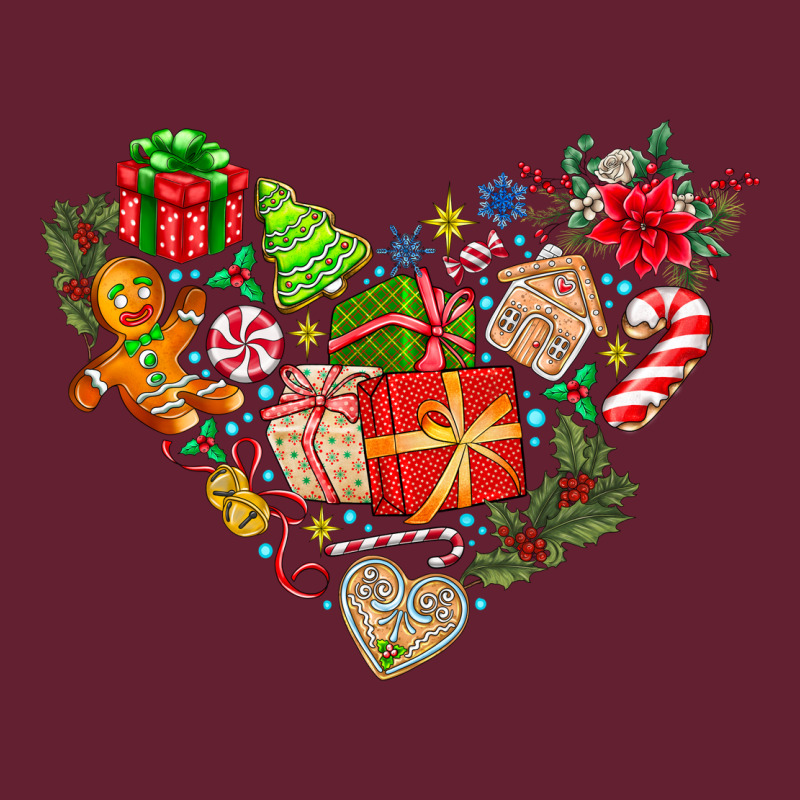 Merry Christmas Heart Classic Tee by CowhideDigitalArt | Teevron