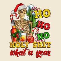 Christmas Ho Ho Ho Holy Shit What A Year Skeleton Premium Tee | Teevron