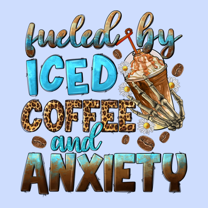 Fueled By Iced Coffee And Anxiety Urban Heavy Tee by NancyCooperArtShop | Teevron