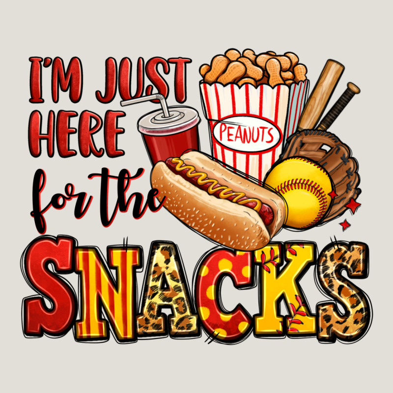 I'm Just Here For The Snacks Softball Heavy Core Tee by Jasminsmagicworld | Teevron