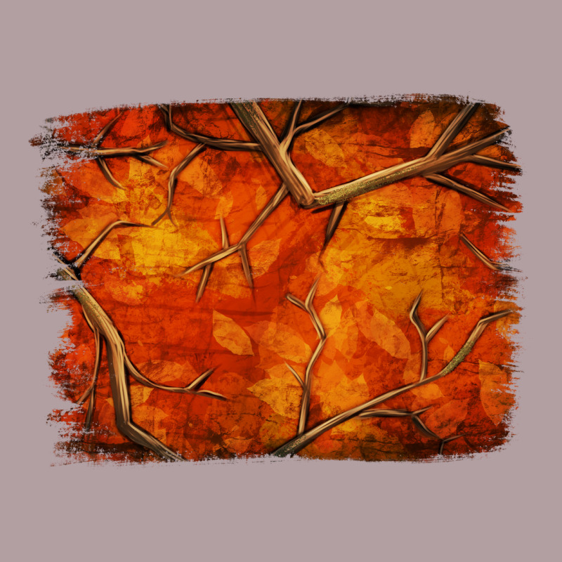 Orange Hunter Camouflage Pattern Brushstroke Vintage Hoodie by Jasminsmagicworld | Teevron