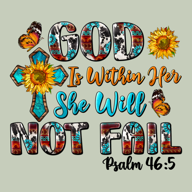 God Is Within Her She Will Not Fail Long Sleeve Tee by BundleAndBundleShop | Teevron