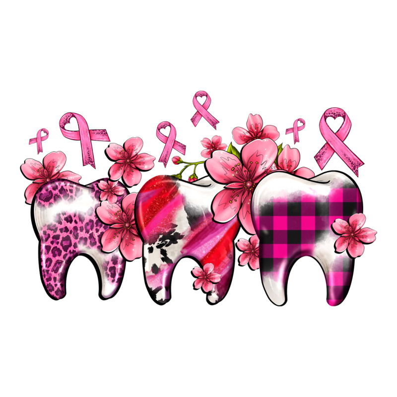 Cancer Ribbon With Teeth Premium Tee by AdoDesignShop | Teevron