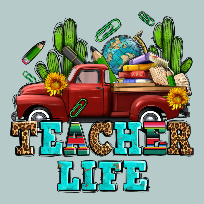 Teacher Life Western Truck And Books Heavy Core Tee by AdoDesignShop | Teevron