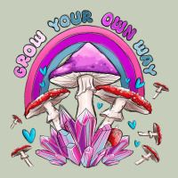 Grow Your Own Way Crystal And Mushroom Classic Tee | Teevron