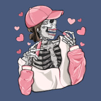 Skeleton Girl Valentine's Day Vintage Hoodie | Teevron
