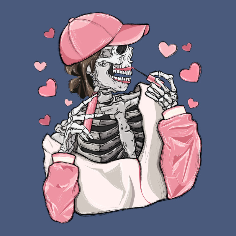 Skeleton Girl Valentine's Day Vintage Hoodie by MaliasSmallBusiness | Teevron