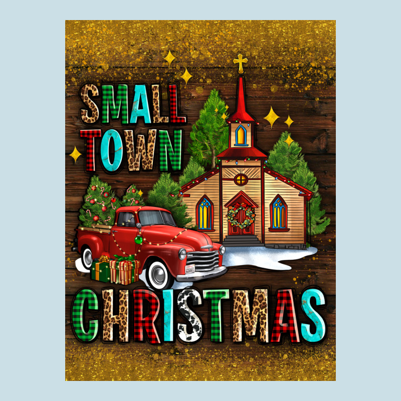 Small Town Christmas Church Ladies Tee by AdoDesignShop | Teevron