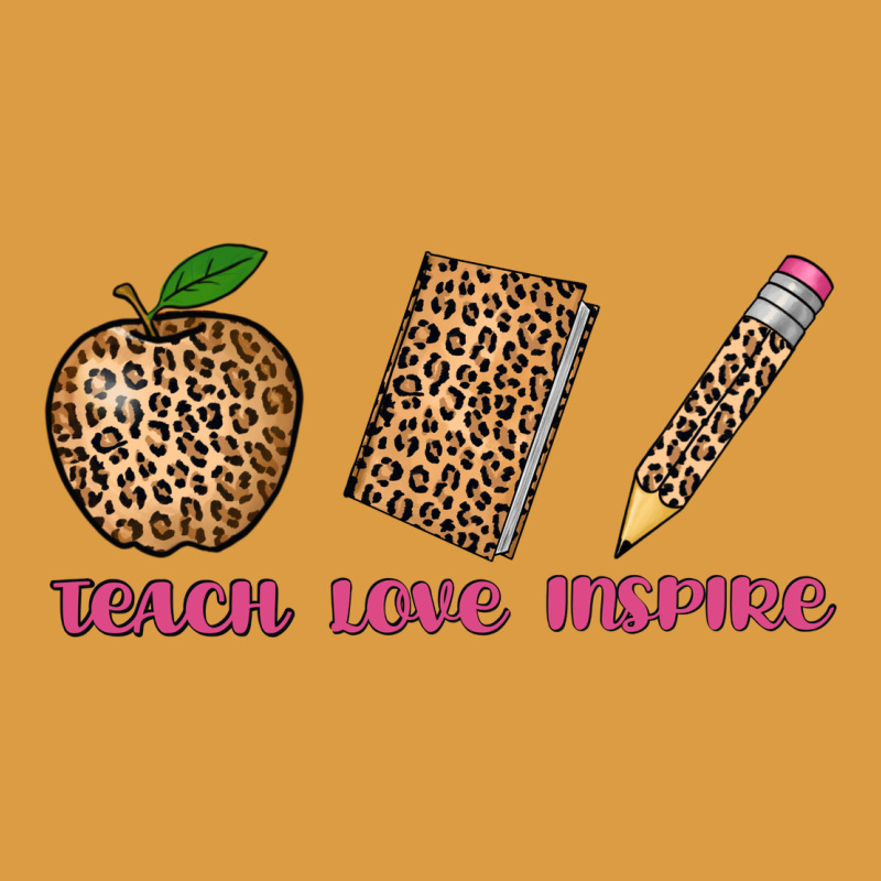 Teach Love Inspire Leopard Urban Heavy Tee by AdoDesignShop | Teevron