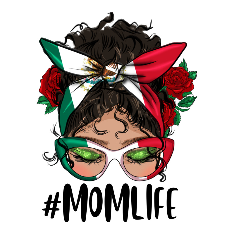 Mexican Mom Life Messy Bun Mama Ladies Tee by BundleAndBundleShop | Teevron
