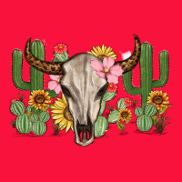 Bull Skull With Cactus Classic Tee | Teevron
