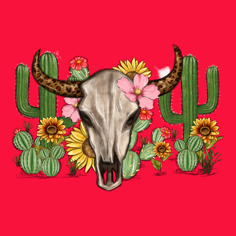 Bull Skull With Cactus Classic Tee by MaliasSmallBusiness | Teevron