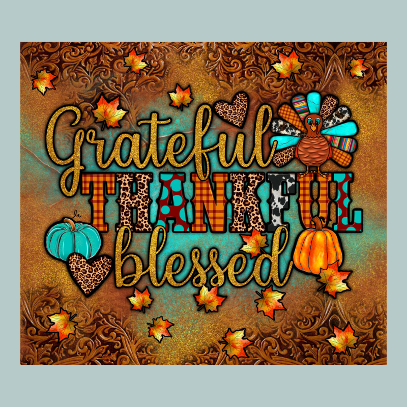 Grateful Thankful Blessed Turkey Heavy Core Tee by JahusDesignShop | Teevron