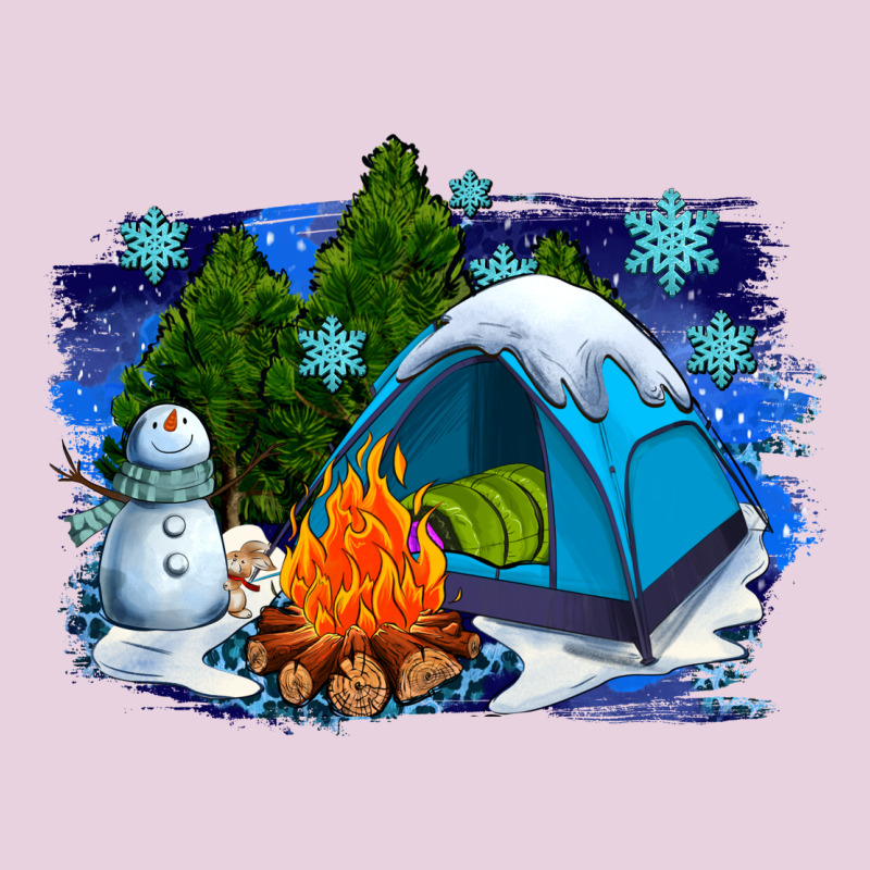 Winter Camping With Camp Fire Ladies Tee by AdoDesignShop | Teevron