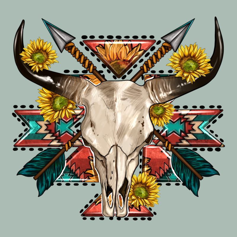 Aztec Western Bull Skull Classic Tee by NancyCooperArtShop | Teevron