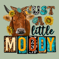 Just A Little Moody With Cow Urban Heavy Tee | Teevron