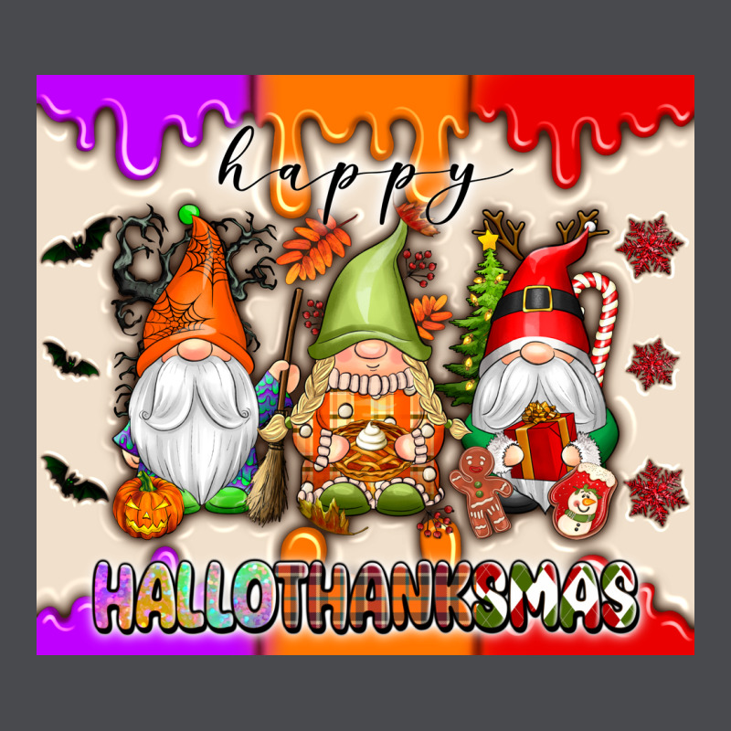 Happy Hallothanksmas Gnomes Zipper Hoodie by texasbilliewilder | Teevron