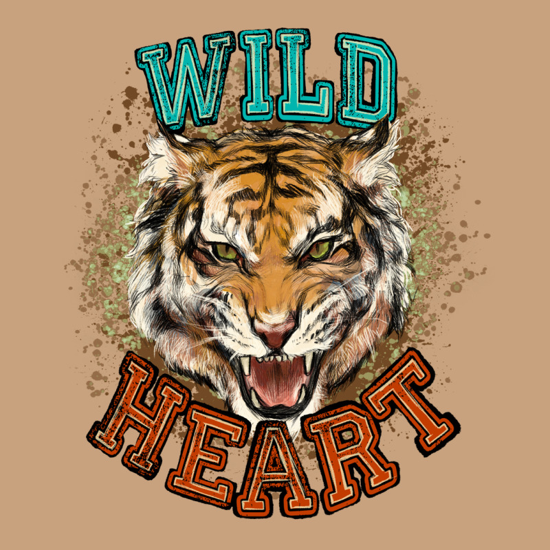 Wild Heart Tiger College Western Vintage Tee by NancyCooperArtShop | Teevron