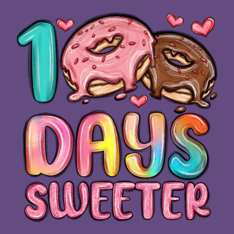 100 Days Sweeter Vintage Hoodie by MaliasSmallBusiness | Teevron