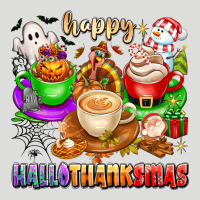 Happy Hallothanksmas Coffee Cups With Ghost Turkey Zipper Hoodie | Teevron