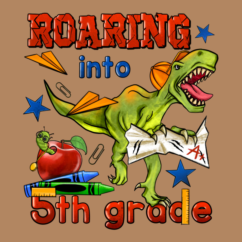 Roaring Into 5th Grade Long Sleeve Tee by BundleAndBundleShop | Teevron