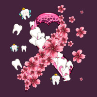 Teeth And Flower Cancer Ribbon Premium Tee | Teevron