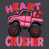Heart Crusher Pink Monster Truck Valentine's Day Heavyweight Hoodie | Teevron