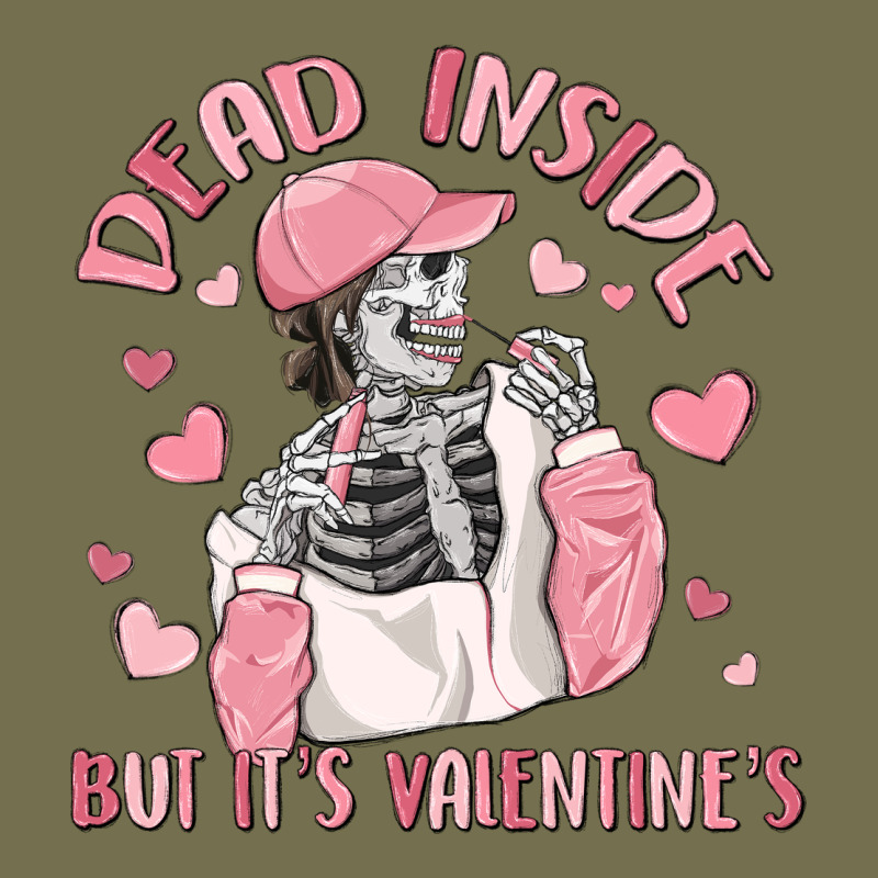 Dead Inside But It's Valentine's Vintage Hoodie by MaliasSmallBusiness | Teevron